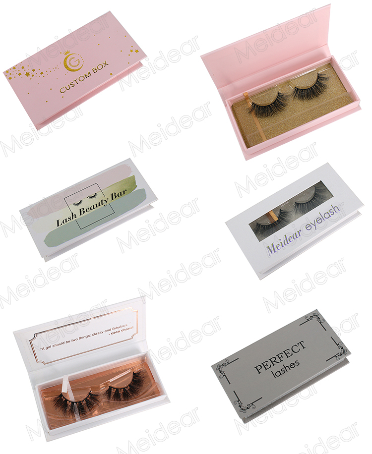 Eyelash box vendors wholesale eyelash packaging for handmade mink eyelashes OL